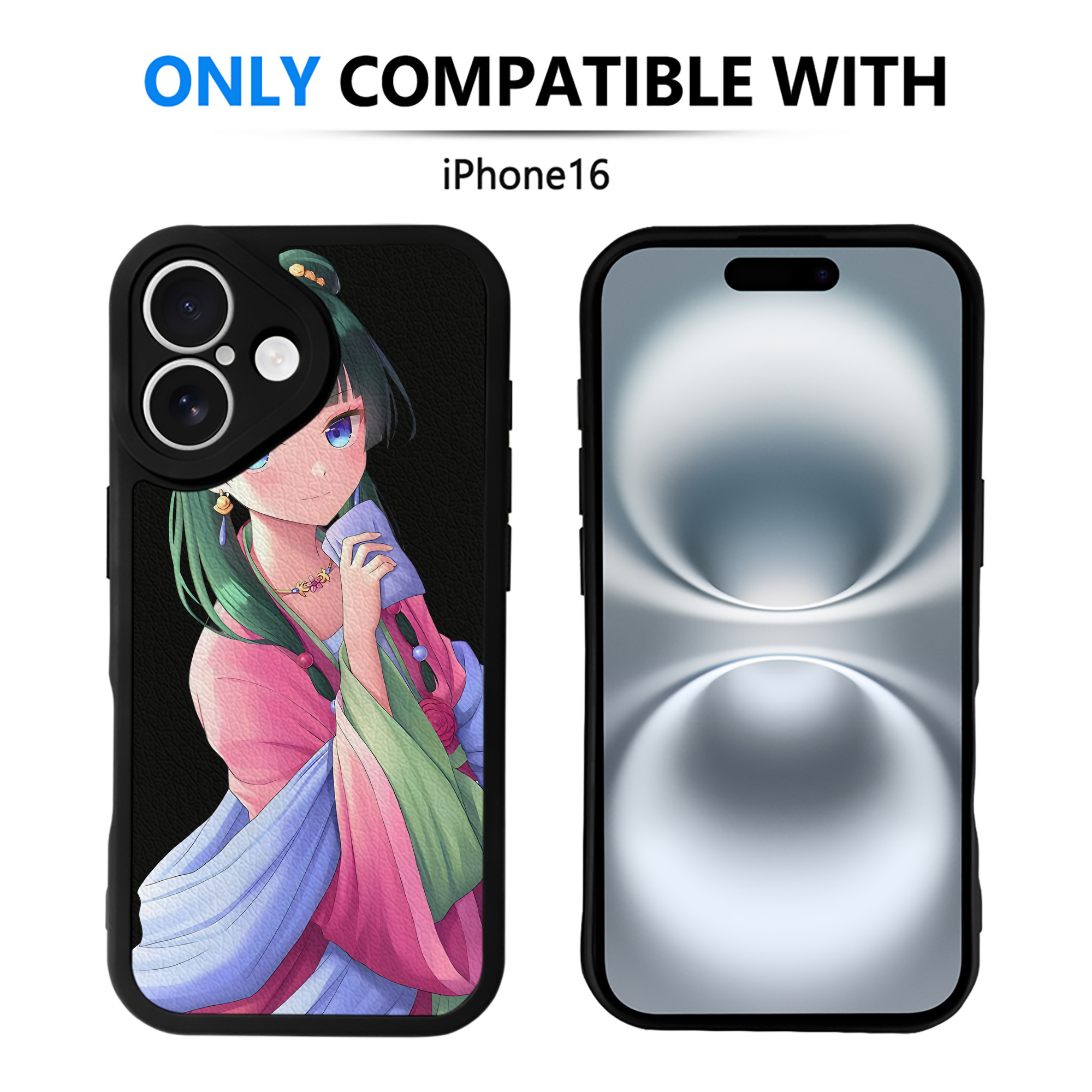 （画像用） 薬屋のひとりごと The Apothecary Diaries 【iPhone 16シリーズ対応】シリコンスマホケース（レザー調） 材質：シリコン